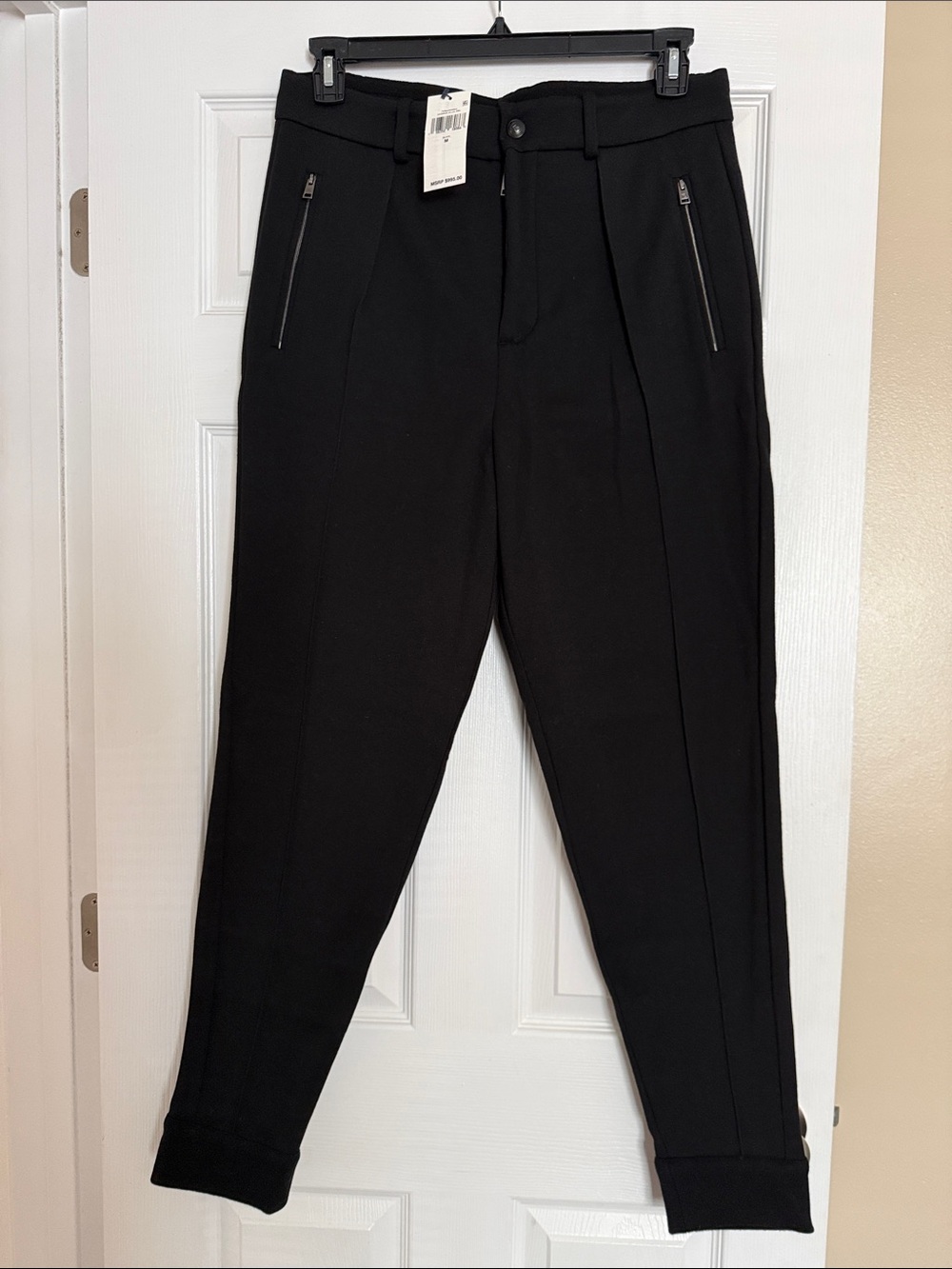 Ralph Lauren Purple Label Black Tailored Jogger Pants